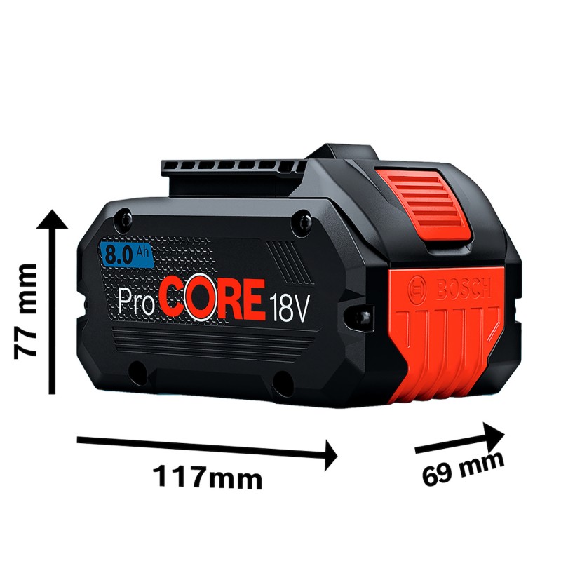 BATERIA 18V BOSCH PROCORE 8.0AH