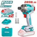 ATORNILLADOR DE IMPACTO INALAMBRICO TOTAL 1/4 UTIRLI2028 BATERIAS