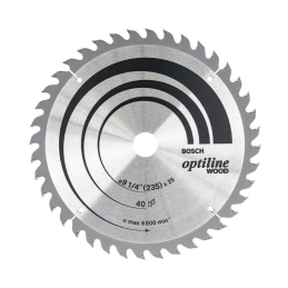 DISCO SIERRA 9 1/4"X40 DIENTES OPTILINE CORTE RAPIDO BOSCH