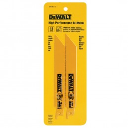 HOJA P/SIERRA SABLE DEWALT 6 PULG. 18 TPI X 2 UDS