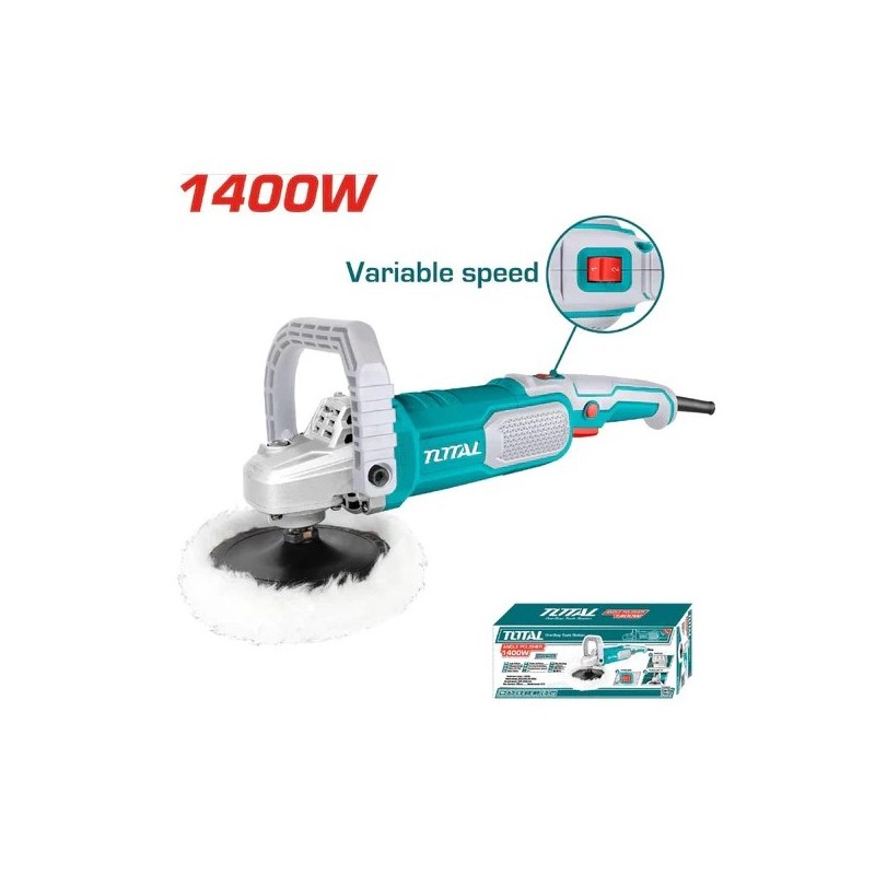 POLICHADORA 1400W INDUSTRIAL INCLUYE 4 ACCESORIOS TOTAL UTP11418018