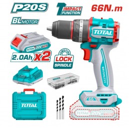 TALADRO INALAMBRICO PERCUTOR TOTAL 1/2" 20V UTIDLI20668