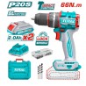 TALADRO INALAMBRICO PERCUTOR TOTAL 1/2" 20V UTIDLI20668