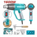Pistola De Calor 1600W 50-600°C Pantalla LCD TOTAL UTB16056