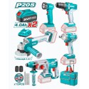 Combo Total 20V Taladro Llave Impacto Rotomartillo Pulidora