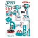 COMBO 4 EN 1 TOTAL LLAVE DE IMPACTO+POLICHADORA+PISTOLA CALOR+LINTERNA UTOSLI241182