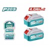 Baterías Inalámbricas TOTAL 20V 4.0AhSet x 2 uds TOSLI240312