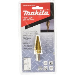 BROCA HSS  ESCALONADA RECTO 1/4 - 3/4 PULG MAKITA B31049
