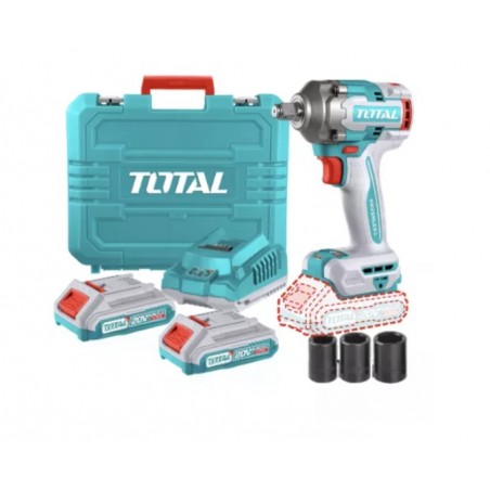 LLAVE DE IMPACTO INALAMBRICA 1/2 TOTAL 20V 400NM UTIWLI2040