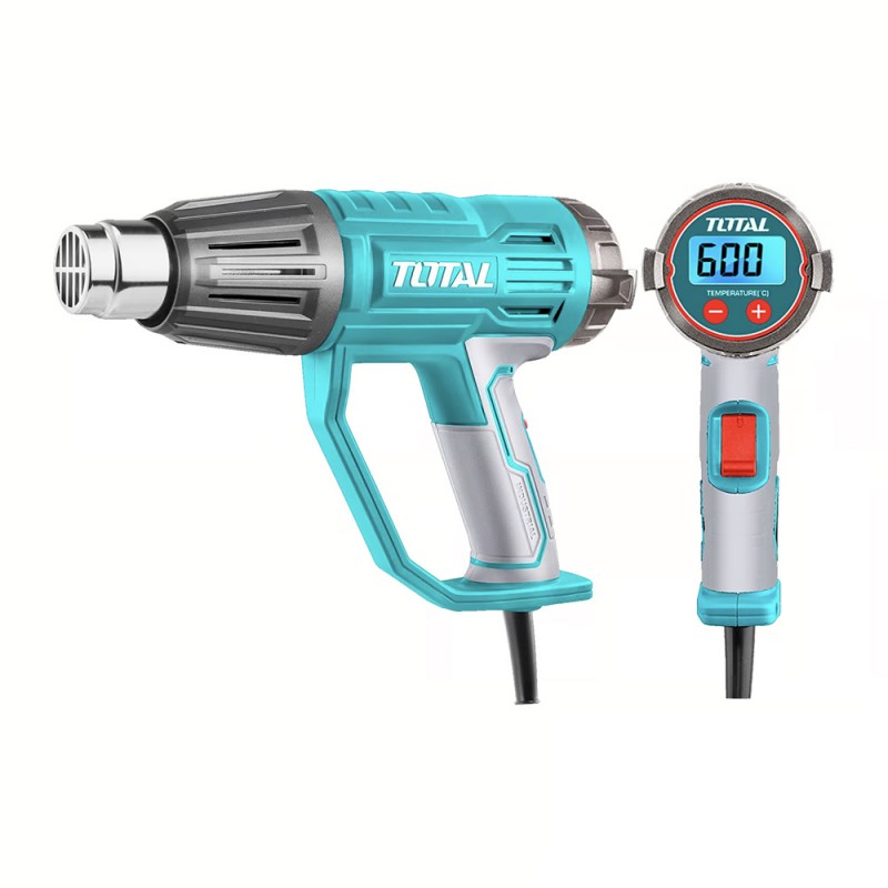 Pistola De Calor 1600W 50-600°C Pantalla LCD TOTAL UTB16056