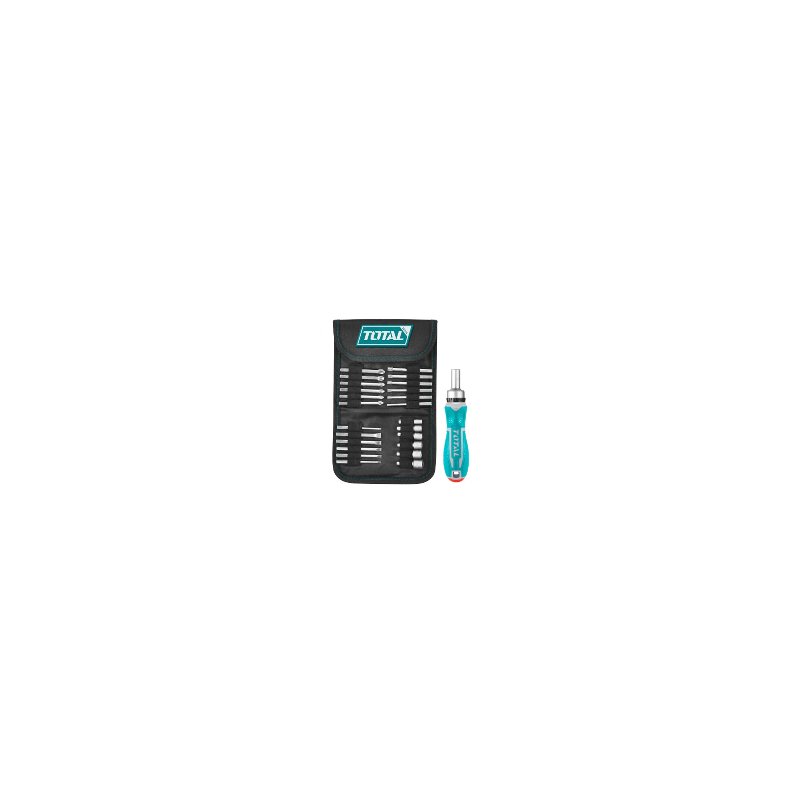 JGO DESTORNILLADOR Y RACHET X 18 PZS INTERCAMBIABLES TACSD30266