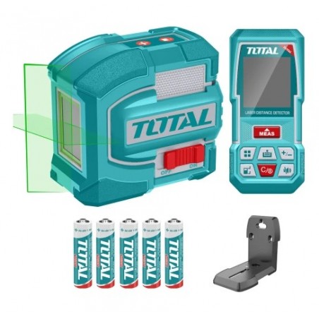 KIT NIVEL LASER 35MT+MEDIDOR DISTANCIA 60MT TOTAL TOSLL0401