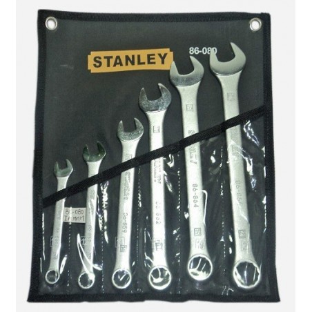 Juego de 6 Llaves Combinadas Métricas Stanley 86080