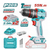TALADRO PERCUTOR TOTAL 1/2" 20 VOL + BAT+ 47 ACC UTIDLI20558