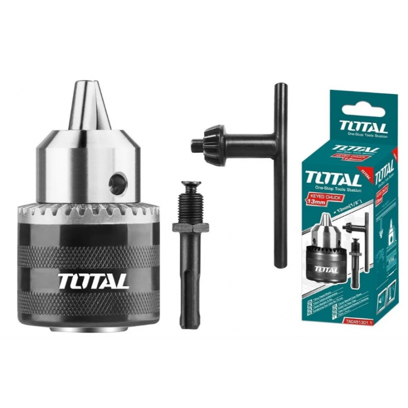 MANDRIL DE 1/2" P/TALADRO+ADAPTA SDS PLUS TOTAL TAC451301.1