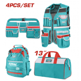 JUEGO DE PORTA HERRAMIENTAS X 4 PZS  TOS230908 TOTAL
