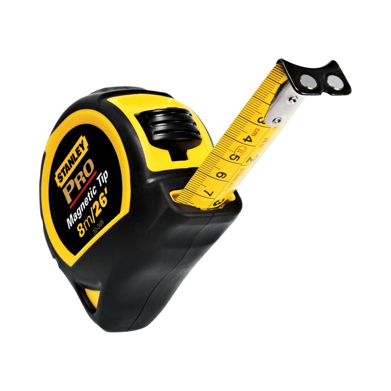 FLEXOMETRO CINTA METRICA PRO 8M 1'' STANLEY 30-088