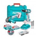 COMBO PULIDORA INALAMBRICA +TALADRO 1/2" TOTAL UTCKLI20273