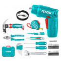 ATORNILLADOR INALAMBRICO 4V Y SET HERRAMIENTAS 37 PIEZAS