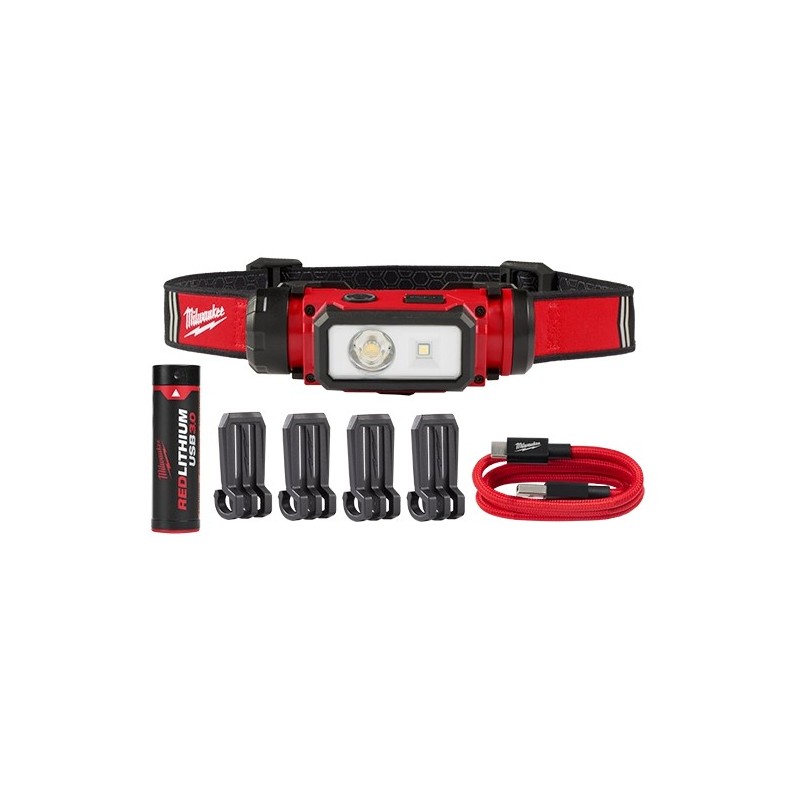 Lámpara para casco Milwaukee recargable USB  2163-21