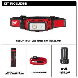 Lámpara para casco Milwaukee recargable USB  2163-21