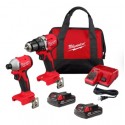 Combo BL Milwaukee Taladro/Atornillador Impacto M18 3610-22CT