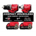 Combo BL Milwaukee Taladro/Atornillador Impacto M18 3610-22CT
