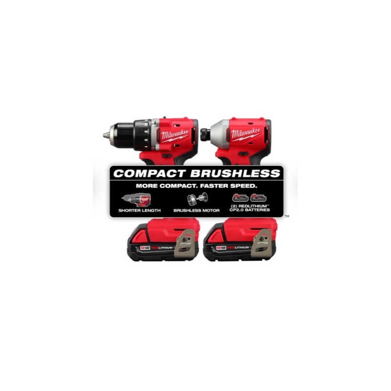 Combo BL Milwaukee Taladro/Atornillador Impacto M18 3610-22CT