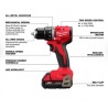 Combo BL Milwaukee Taladro/Atornillador Impacto M18 3610-22CT