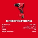 Combo BL Milwaukee Taladro/Atornillador Impacto M18 3610-22CT