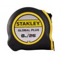 CINTA MÉTRICA GLOBAL PLUS 8 MTS 1PULG STANLEY 30-726