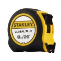 CINTA MÉTRICA GLOBAL PLUS 8 MTS 1PULG STANLEY 30-726