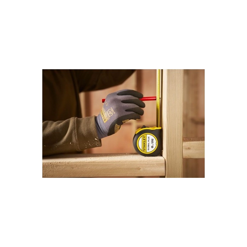CINTA MÉTRICA GLOBAL PLUS 8 MTS 1PULG STANLEY 30-726