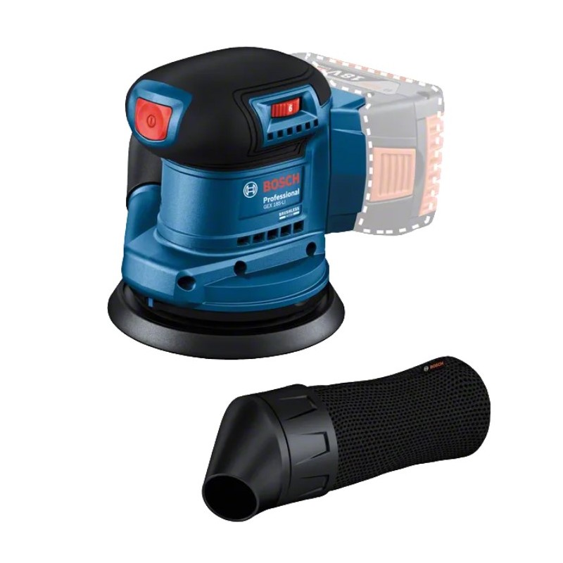 LIJADORA EXCENTRICA BOSCH GEX 185 + 1BAT +CARG