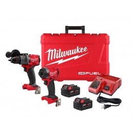 TALADRO PERCUTOR 1/2" Y ATORNILLADOR IMPACTO MILWAUKEE