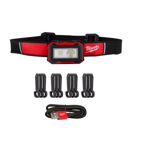 Linterna Frontal y Luz de Trabajo Milwaukee recargable 2012R