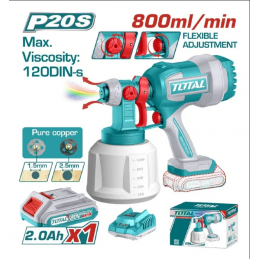 PISTOLA PINTAR INAL 800ML INCL BATERIA 20V+CARGADOR TOTAL UTSGLI20042