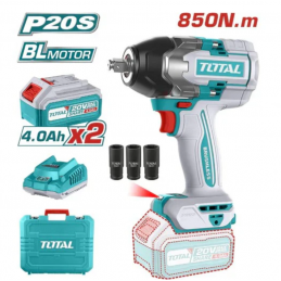 PISTOLA DE IMPACTO INAL 1/2" 20V 850 N.M + 2 BAT + CARG TOTAL UTIWLI2085