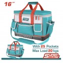 BOLSO DE HERRAMIENTAS 16" REFORZADO 20KG TOTAL THT561625