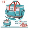 BOLSO DE HERRAMIENTAS 16" REFORZADO 20KG TOTAL THT561625