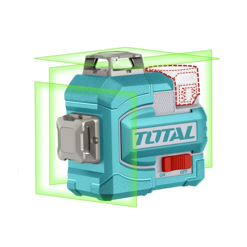 NIVEL LASER 3D VERDE 12 LINEAS TOTAL INDUSTRIAL UTLL301201