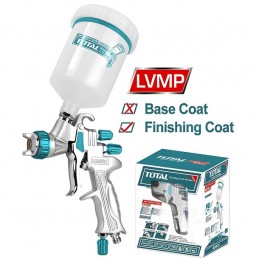 AEROGRAFO 600CC VASO PLASTICO ALTA PRESION TOTAL TAT10605