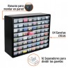ORGANIZADOR CON 64 COMPARTIMIENTOS TRUPER ORG-64