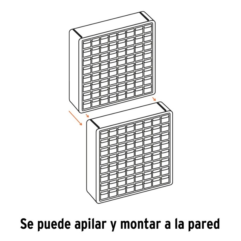 ORGANIZADOR CON 64 COMPARTIMIENTOS TRUPER ORG-64