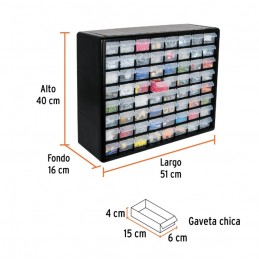 ORGANIZADOR CON 64 COMPARTIMIENTOS TRUPER ORG-64