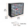 ORGANIZADOR CON 64 COMPARTIMIENTOS TRUPER ORG-64