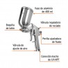 PISTOLA PARA PINTAR LVMP VASO ALUMINIO, 2 MM, TRUPER PIPI-422