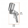 PISTOLA PARA PINTAR LVMP VASO ALUMINIO, 2 MM, TRUPER PIPI-422