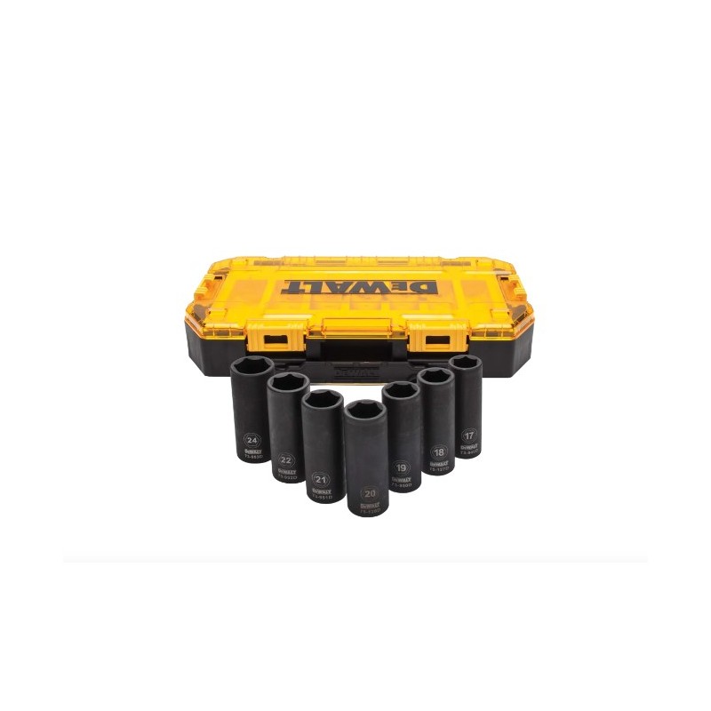 SET DE DADOS DE IMPACTO LARGOS MANDO DE 1/2 DEWALT DWMT74737