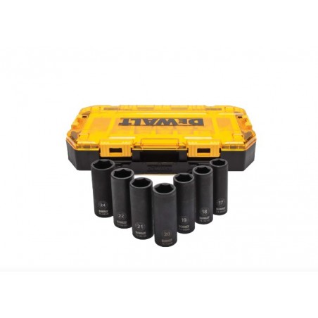 SET DE DADOS DE IMPACTO LARGOS MANDO DE 1/2 DEWALT DWMT74737